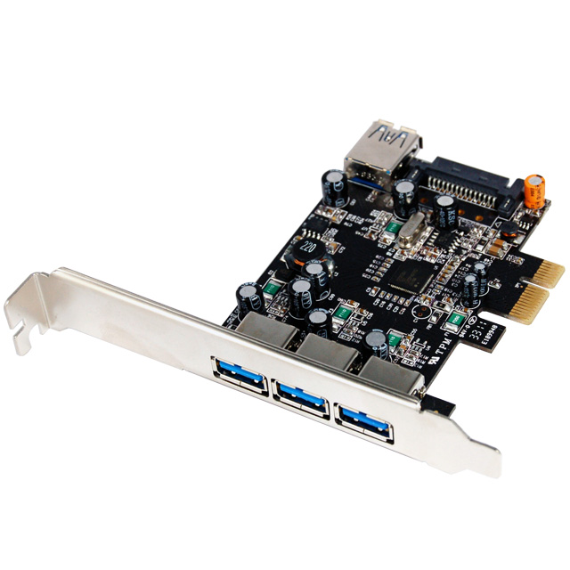 U-750 PCI-E USB 3.0 4-Port (3+1) Card