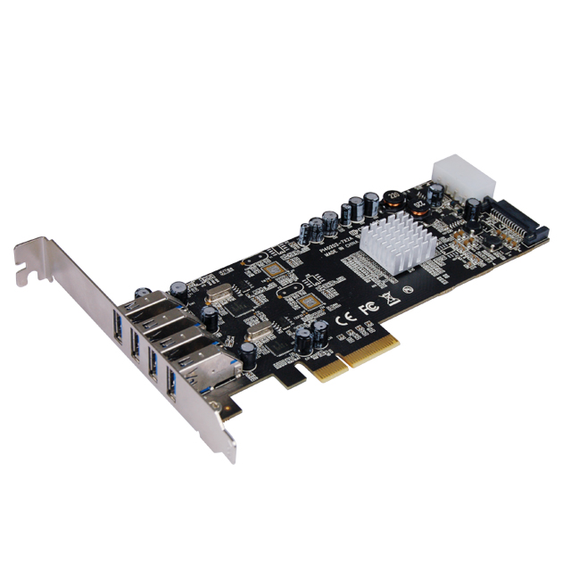 U-1000 PCIe Dual Core USB 3.0 4-Port Card