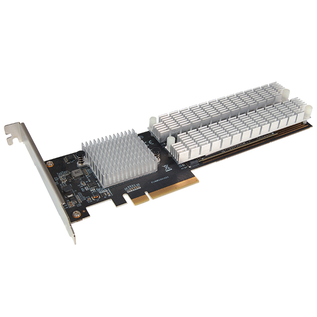 A-620 PCIe Dual M.2 NVMe RAID Controller Card